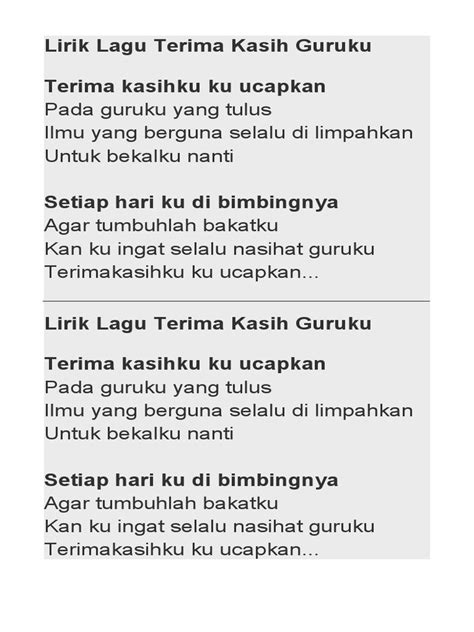 lirik terimakasih guru Kumpulan ebook pendidikan gratis — latihan cross dan kemeja flanel terkini stroke image 1